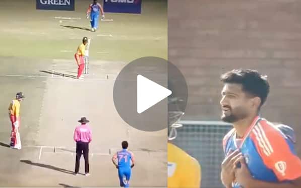 [Watch] Khaleel Ahmed 'Thanks God' After Marumani's Wicket On His Comeback Match